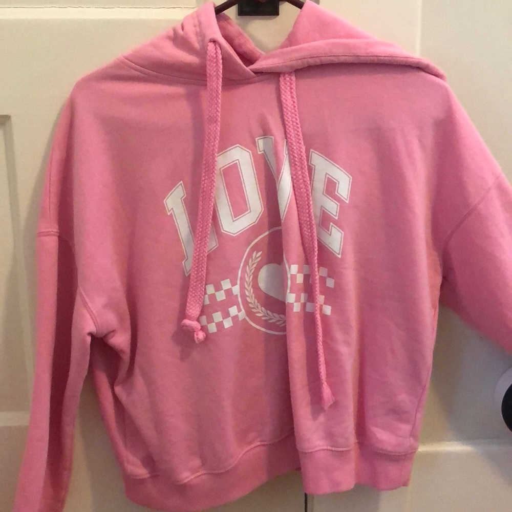 Pink love hoodie